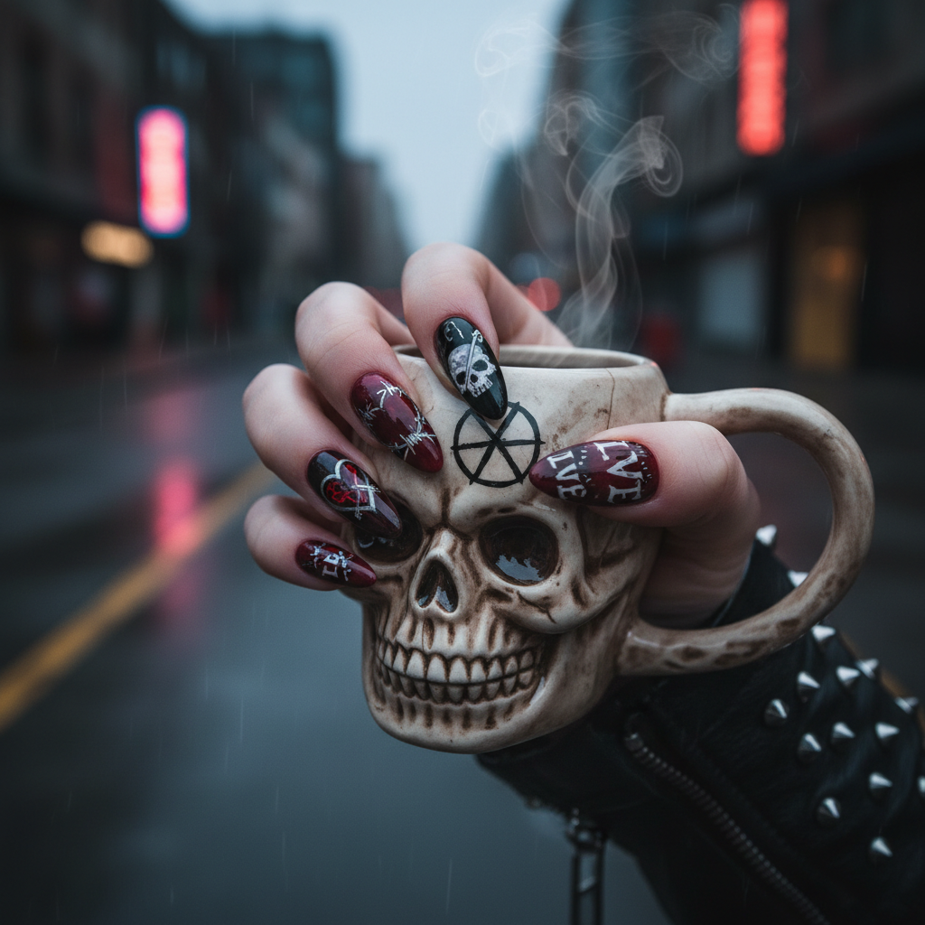 Punk Butterfly Nails Lifestyle